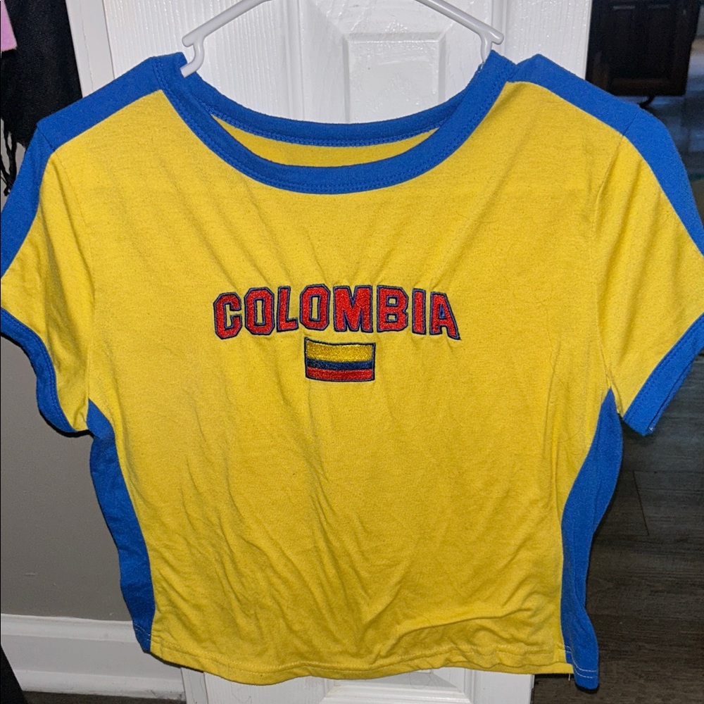 Yellow and Blue Colombia T-Shirt